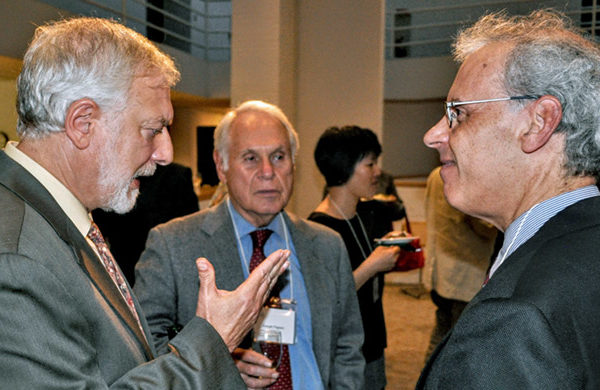 Robert Newman in discussion at the NHC